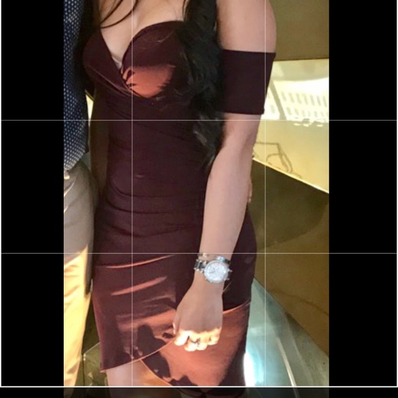 Off shoulder purple dress - Picture 3 of 3